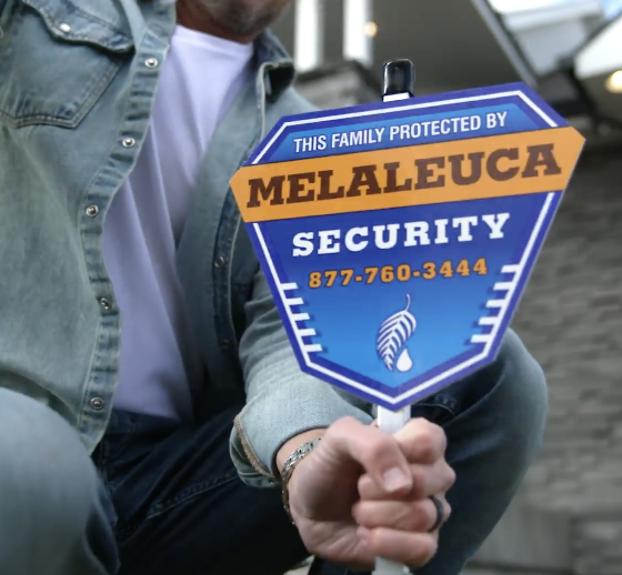 Melaleuca Home Security sign