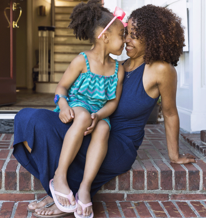 mother and daughter